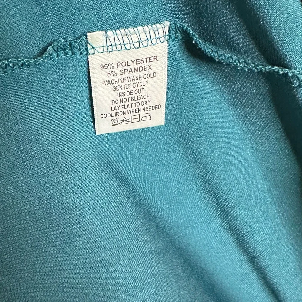 Kiyonna Whimsy Hunter Green Wrap Dress - Picture 6 of 7